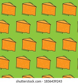 illustration of a piece of cheese