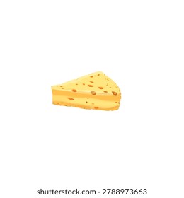 illustration of a piece of cheese without a background
