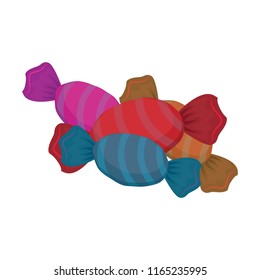 Illustration of pieces of candy