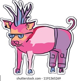 Illustration of Pig character