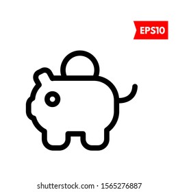 illustration of pig flat icon