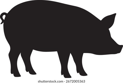  Ilustración de un cerdo en el sol