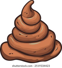 Ilustración de una pila de mierda sin fondo
