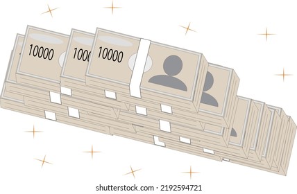 Illustration of a pile of wads