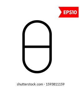 illustration of pill flat icon