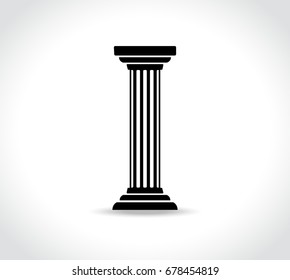 Illustration of pillar on white background