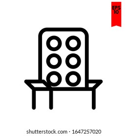 illustration of pills flat icon