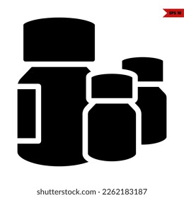 illustration of pills glyph icon