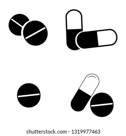 Illustration of a Pills vector icon
