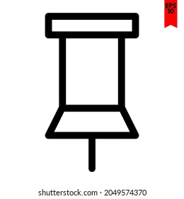 illustration of pin design icon