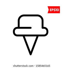illustration of pin flat icon