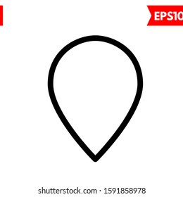 illustration of pin flat icon