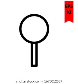 illustration of pin flat icon
