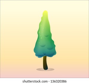 Illustration of a pine tree