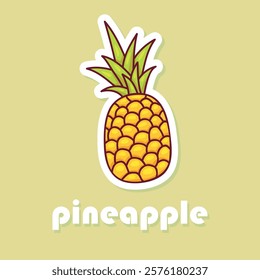  illustration of a pineapple design

