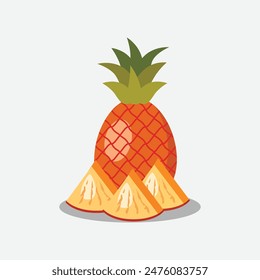 illustration of a pineapple isolated