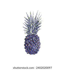 Illustration of pineapple isolated on white