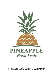 Illustration von Ananas-Tropenobst