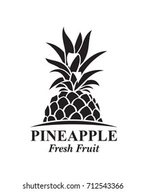 illustration of pineapple tropical fruit