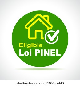 Illustration of pinel french law green icon