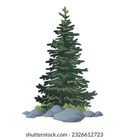 ilustración del vector de pineto con fondo blanco