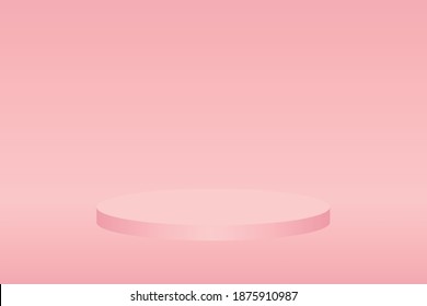 Illustration of pink background. it's backdrop for put on product.
