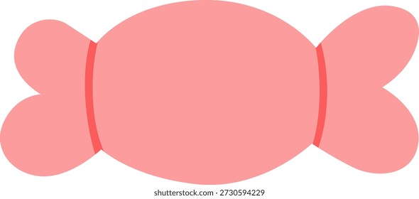 Illustration of Pink Candy Wrapped 