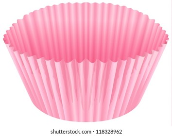 illustration of a pink cup on a white background