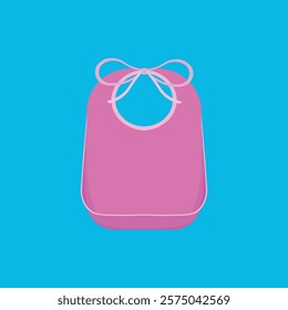 illustration of pink disposable bibs