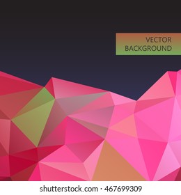 Illustration of pink geometric background