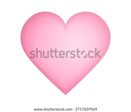 Illustration of a Pink Heart