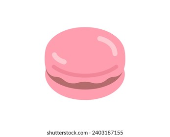 Illustration of a pink macaron icon.