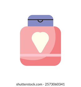 Illustration of Pink Perfume Bottle