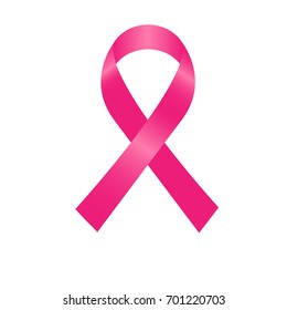 Illustration of pink ribbon,Vector eps10