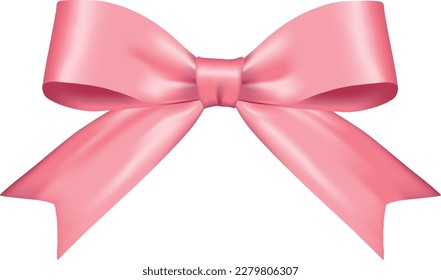 illustration of pink silk ribbon