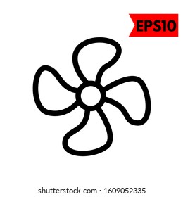 illustration of pinwheel flat icon