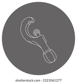 It is an illustration of a pipe cutter knife.