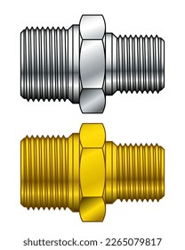 Illustration of pipe thread adapters