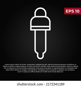 Illustration of Pipette icon design