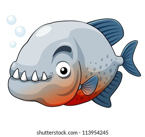 illustration of piranha fish vector