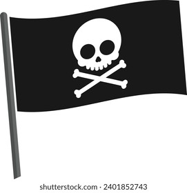 An illustration of a pirate flag