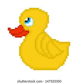 Illustration Pixel Duck