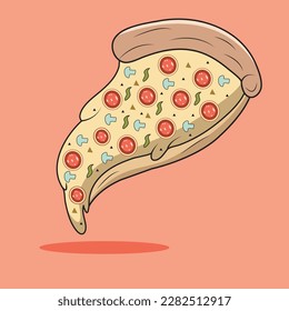 illustration of a pizza background. illustration of a pizza.pizza slice icon vector stock.pizza vector illustration