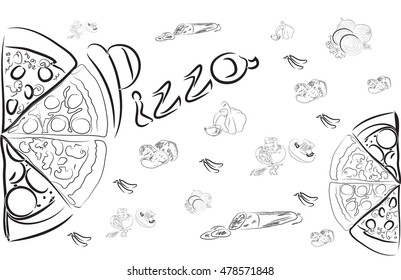 Illustration of Pizza Doodles