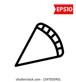 illustration of pizza flat icon