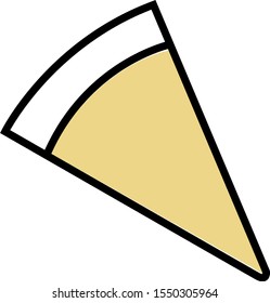 illustration of pizza icon, sticker,tshirt print, vector illustration