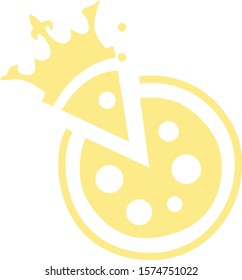illustration of pizza icon, sticker,tshirt print, vector illustration