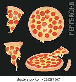 Illustration of a pizza slice.