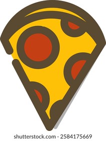 an illustration of a pizza slice