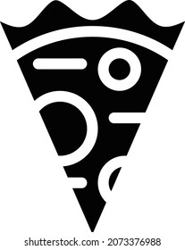 The illustration of pizza vector.
